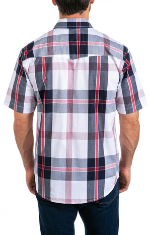 Brady Men's Short Sleeve Snap Button Shirt