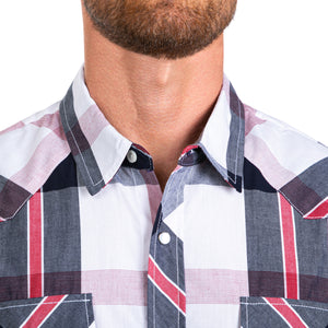 Brady Men's Short Sleeve Snap Button Shirt