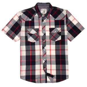 Rio Men's Short Sleeve Snap Button Shirt
