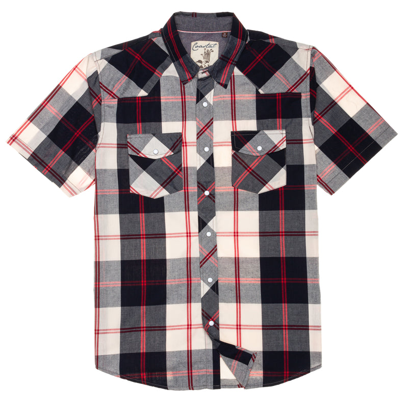 Rio Men's Short Sleeve Snap Button Shirt