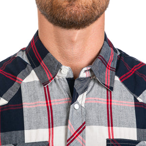 Rio Men's Short Sleeve Snap Button Shirt