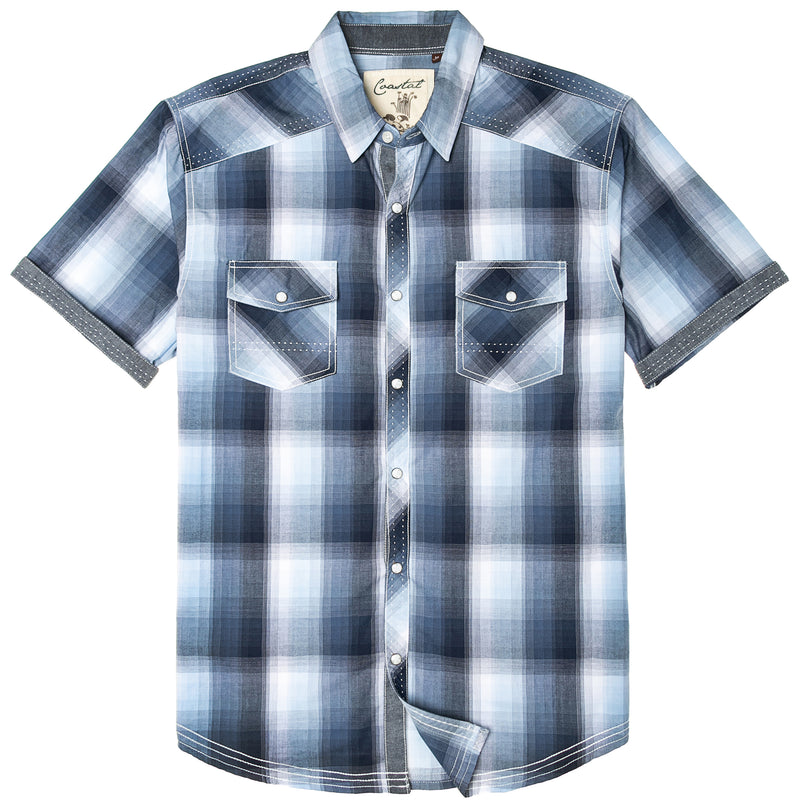 Refinery Button Front Plaid