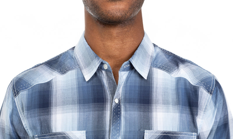 Refinery Button Front Plaid