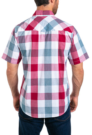 Sterling Men's Short Sleeve Snap Button Shirt